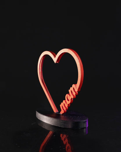 Personalized Heart Photo Stand